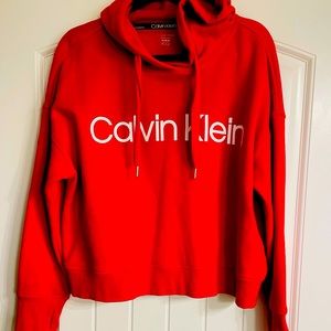 Calvin Klein logo sweatshirt Red in XL like new!